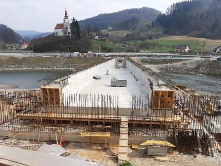 Prečni prerez desne prekladne konstrukcije - marec 2020